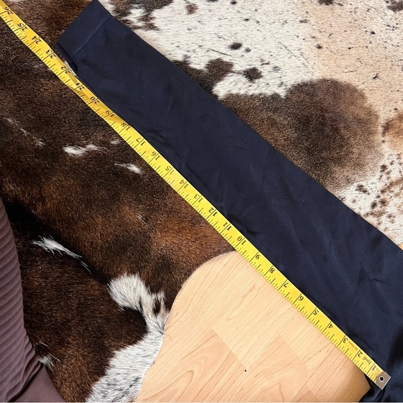 SPANX Navy Seamless High Waist Leggings With Ankle Zippers Size Large - Picture 7 of 7